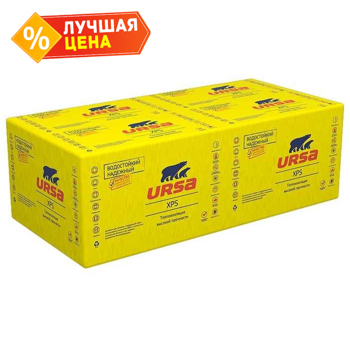 Утеплитель Урса XPS N-V 100х600х1180